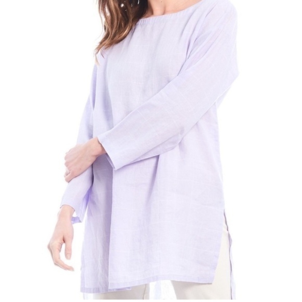 Eileen Fisher Lavender Tunic Top